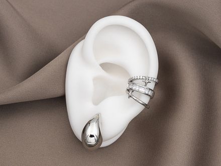 Кафф "Sparkle" 14мм со стразами