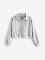 Толстовка с воротником для девочки Next N90-134, Серый