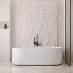 Ванна из искусственного камня ABBER Stein AS9607 белая матовая