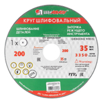 Круг шлифовальный, 200 х 20 х 32 мм, 63С, F60, (М, N) "Луга"