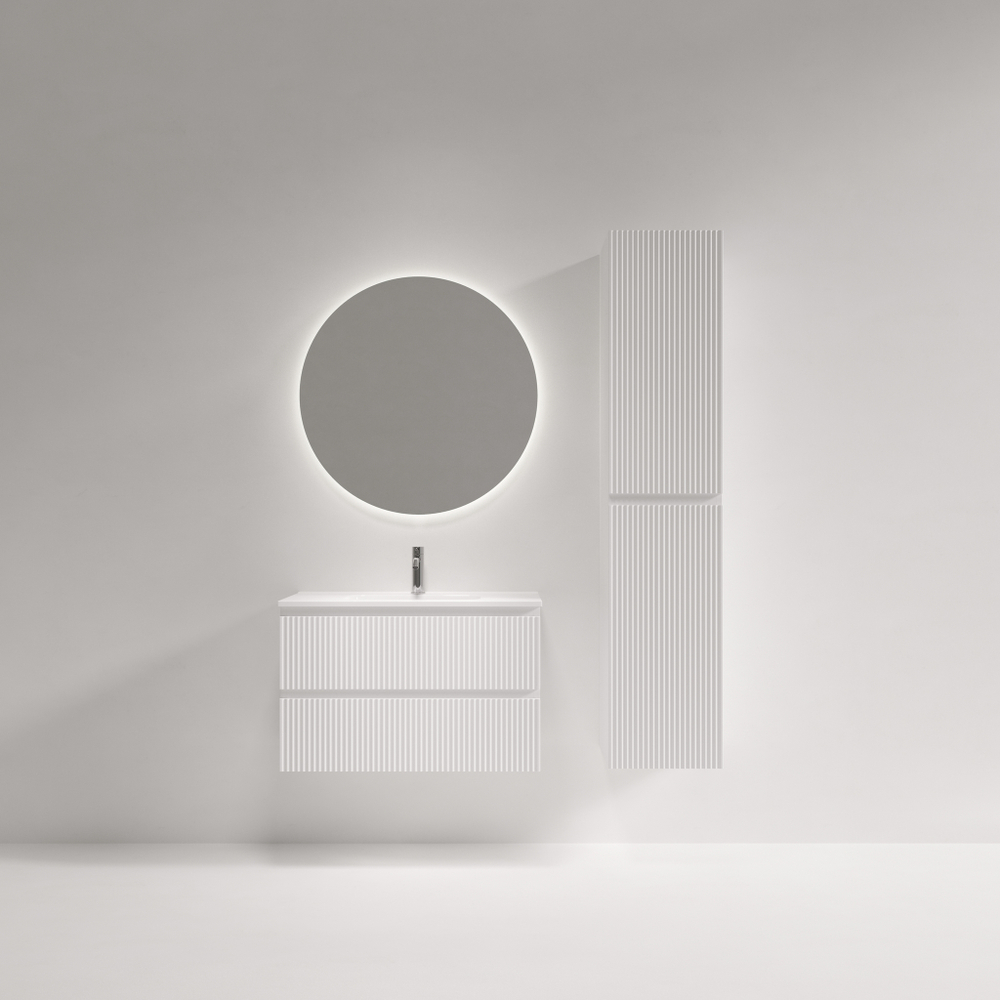 Тумба подвесная SANCOS Snob R 790х390х500, c двумя ящиками оснащенными доводчиками, Bianco, арт.SNR80/39W