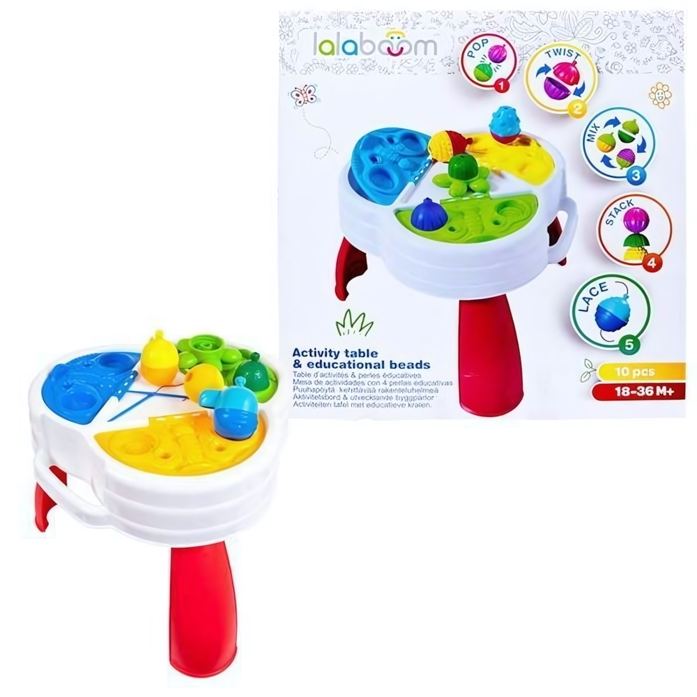 Игрушка развивающая "Lalaboom", столик с аксессуарами