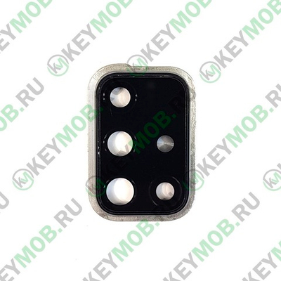 Стекло камеры в рамке для телефона Samsung Galaxy A71 (SM-A715F), Голубой