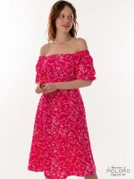 Платье летнее миди крестьянка в цветочек