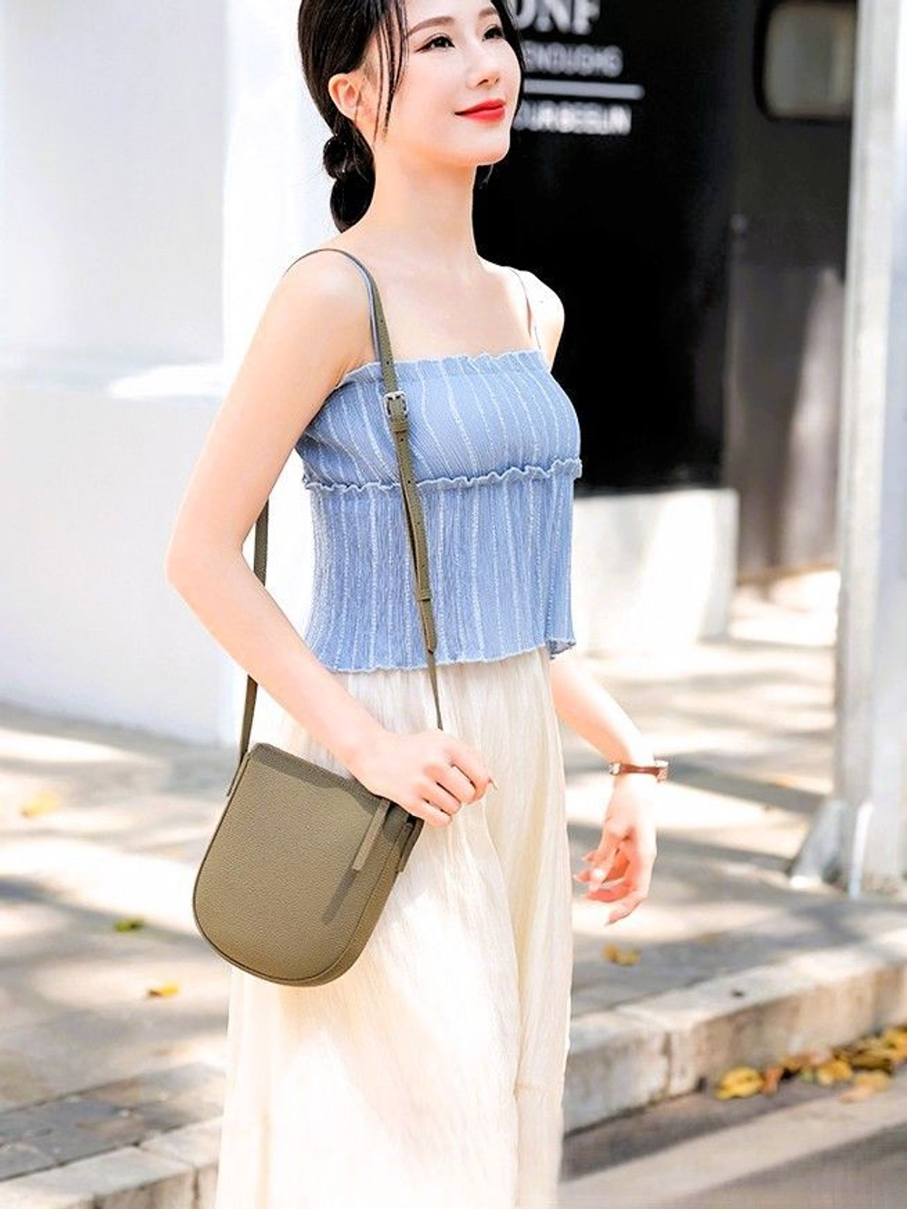 сумка женская натуральная кожа через плечо кросс боди маленькая