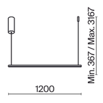 Подвесной светильник Maytoni MOD246PL-L24BK