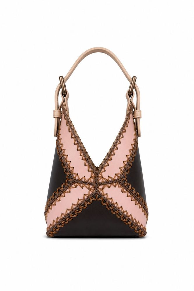 SEVA CROCHET PINK/TAUPE XS