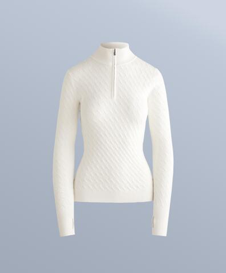 Oysho Термофутболка Base Layer с жаккардовым узором, белый