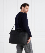 Сумка для ноутбука 17" ESSENTIAL PU COMPUTE Tommy Hilfiger - черный(AM0AM09507)