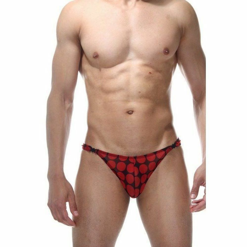 Мужские трусы тонги красные  La Blinque LB15447