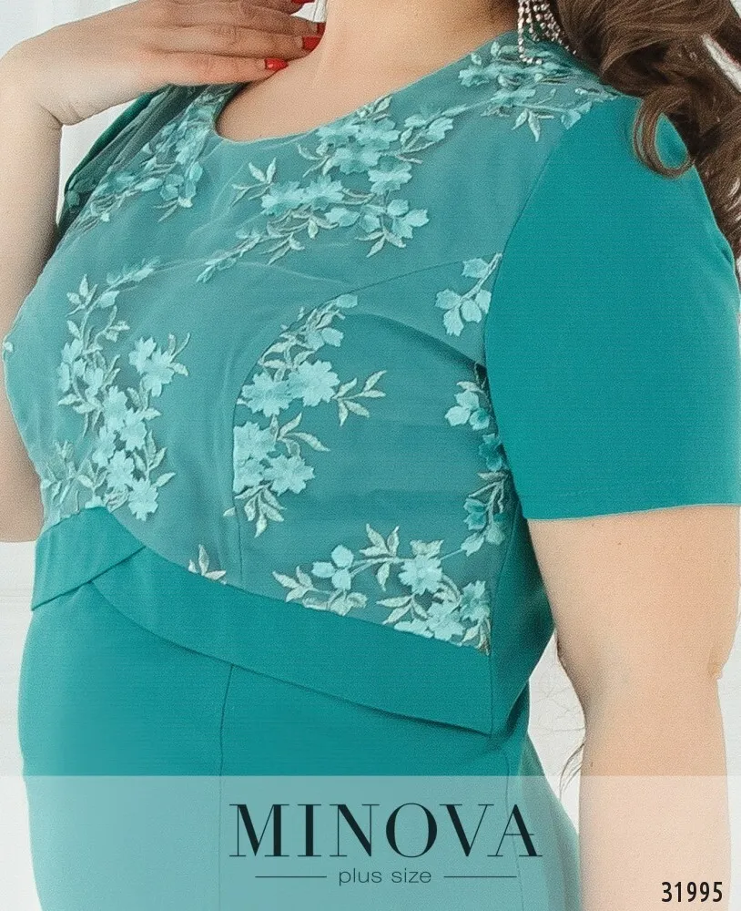Платье 354-бирюзовый Minova