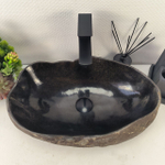 Раковина из речного камня RS-64981 50*31*15 0861