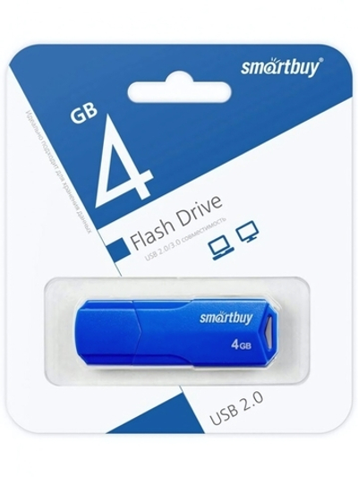 Флеш-накопитель 4 Gb SmartBuy Clue Blue