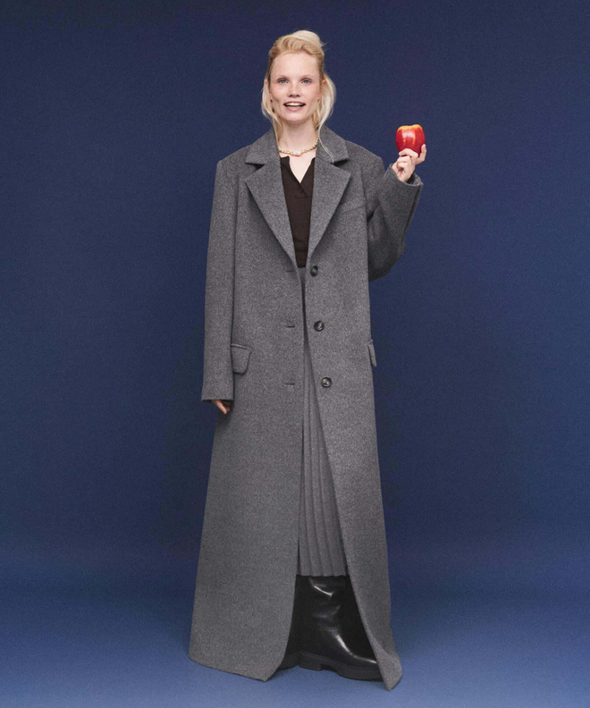 Пальто длинное