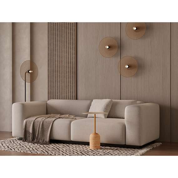 Торшер Vinger, 143 см, бежевый