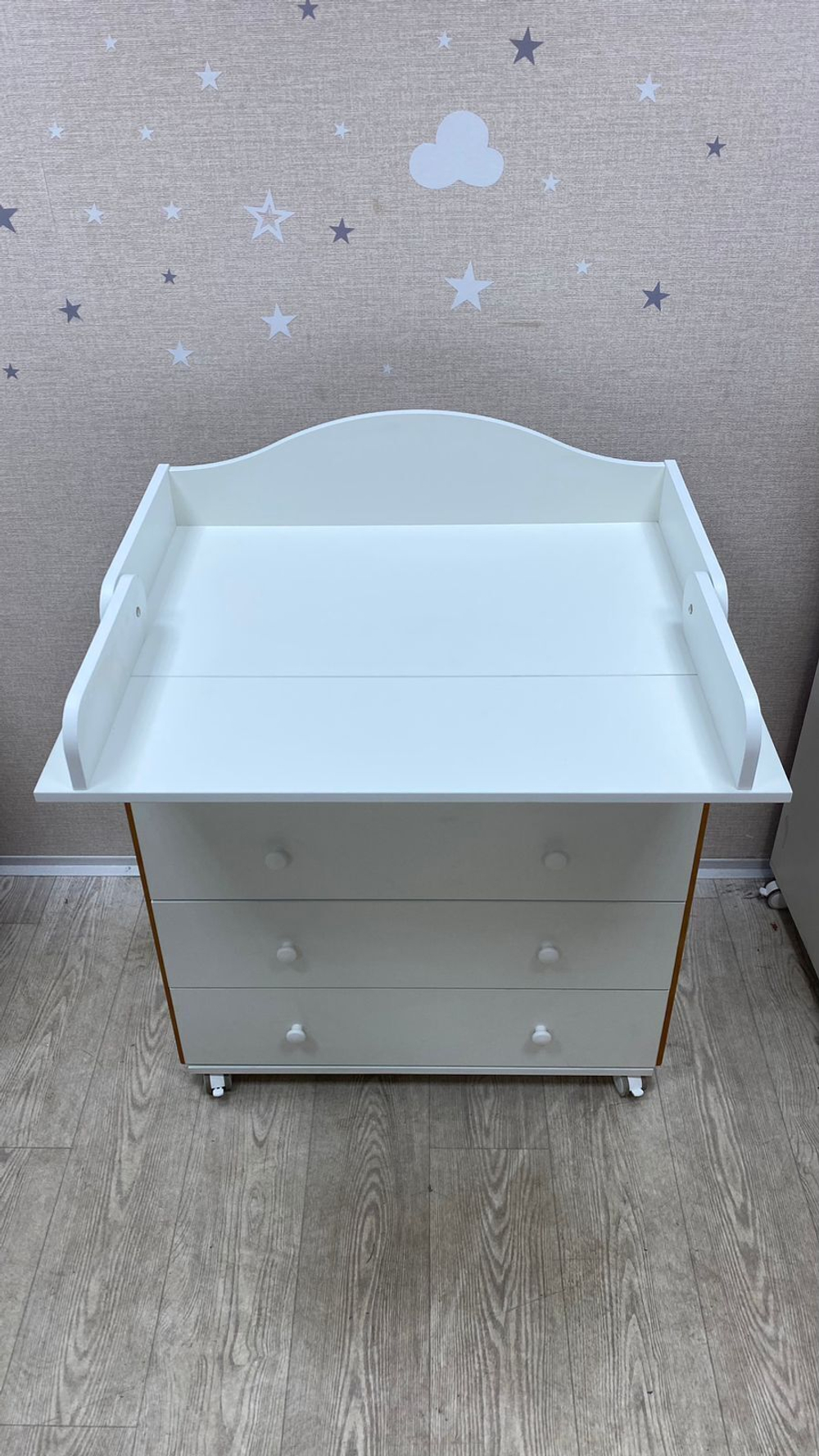 Пеленальный комод Incanto Nuvola Lux 800/5 (откидной столик) цвет белый/бук