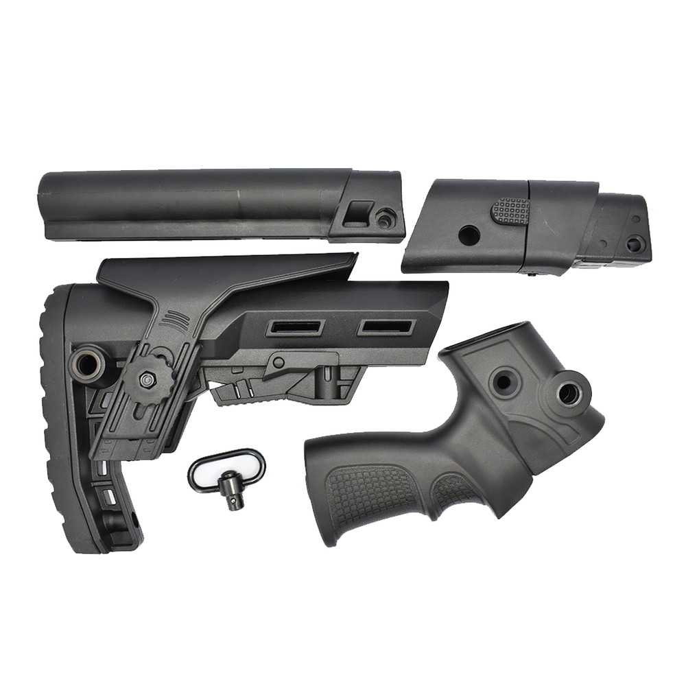 Комплект: Телескопический складной приклад на МР-135, -155, -156, Alpha, K.Arma