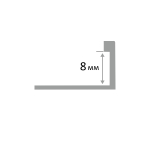 ЛП  8мм "PW" 3м Полир. Г-об. латунь