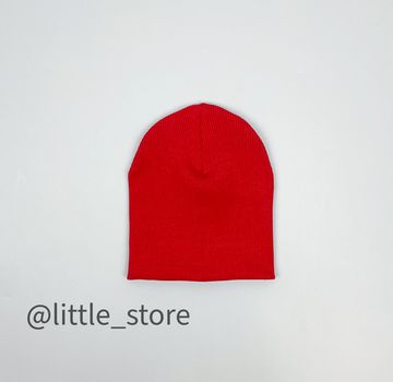 Шапка "Simple" двухслойная, Алая