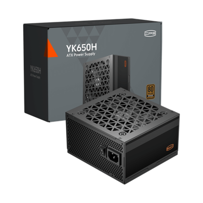 Блок питания PCCooler  650W, YK650H, Non Modular, 80+ BRONZE, ≥88%, Fan 120mm, Черный, P3-YK650H-B1H