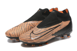 Бутсы Nike Phantom GX Elite FG (Черный+золотой)