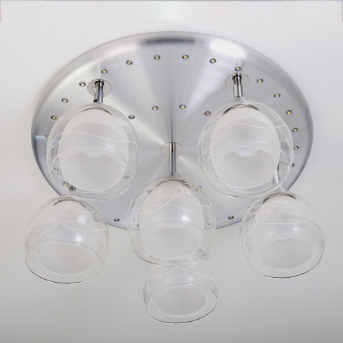 Citilux Самба CL158162 Люстра с поворотными плафонами Алюминий Хром