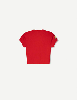 BERSHKA Футболка McQueen с коротким рукавом, красный