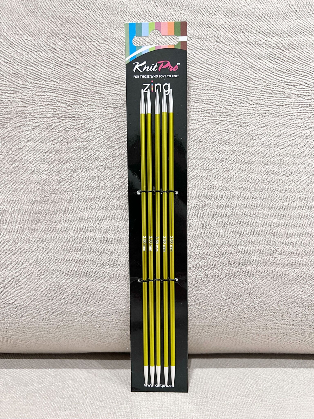 Спицы чулочные Zing 2,75мм/20см, KnitPro