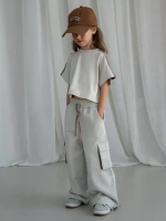 Костюм для девочки, футболка и штаны