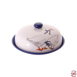 Блюдо для блинов с крышкой REPAST Гуси 23*23*9,7 см
