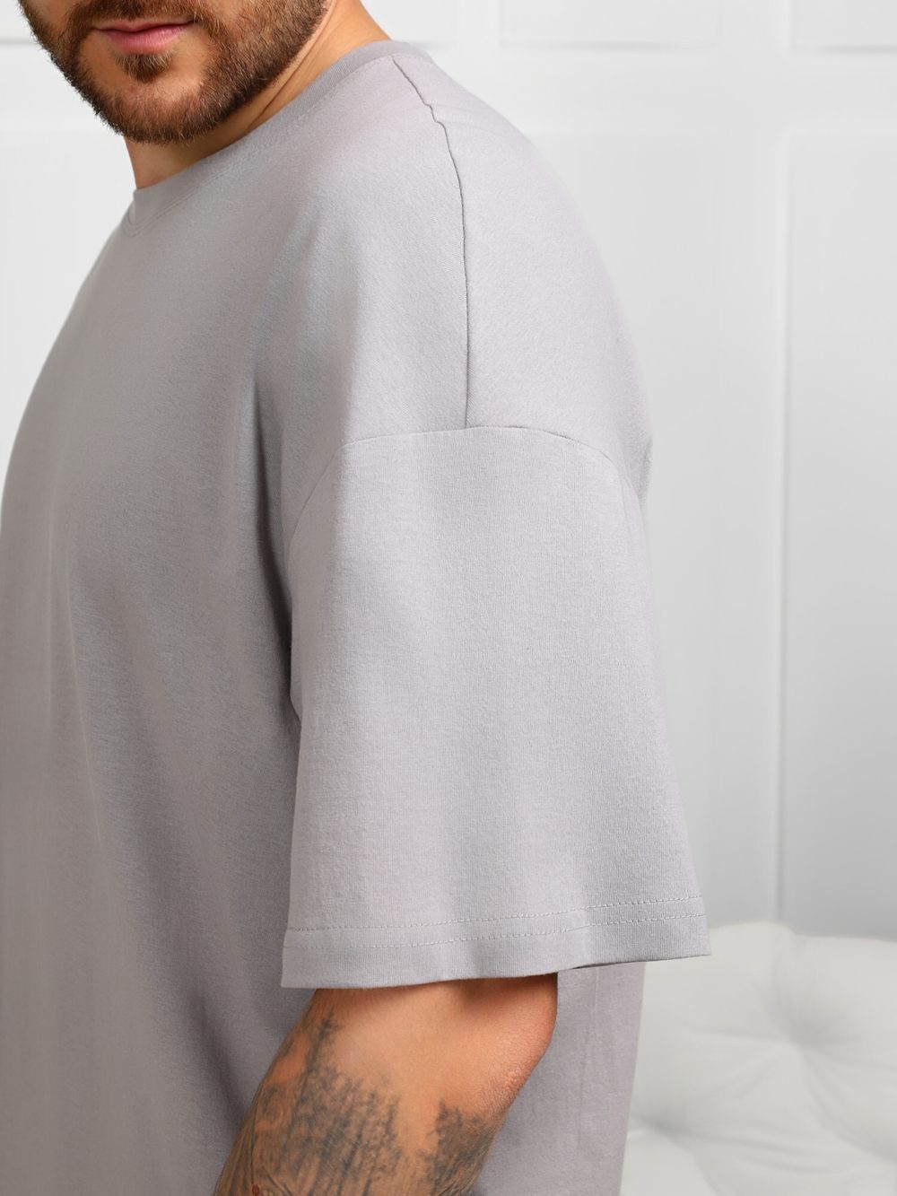 Фуфайка (футболка) мужская Генри-4 Виотекс СЕРЫЙ