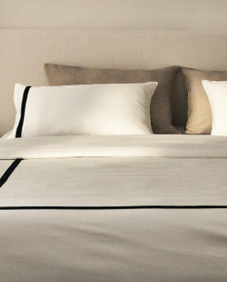 Пододеяльник Zara Home сатин, хлопок 100%, однотонный, 5136/088