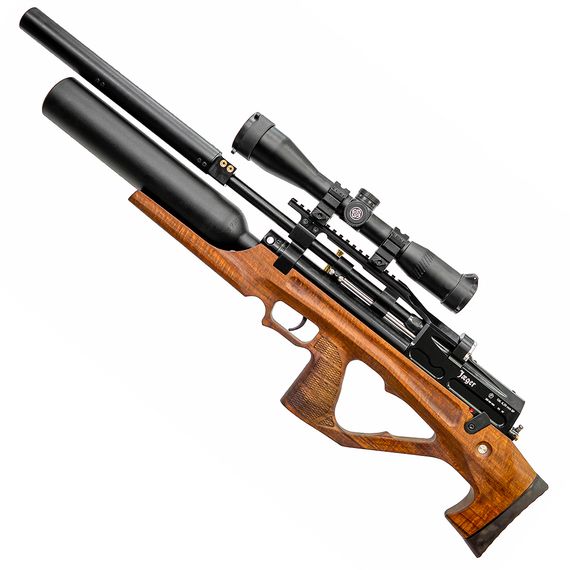 Пневматическая винтовка Jaeger SPR Булл-пап с передним взводом Колба (PCP, ствол AP590, полигонал) 6,35 мм