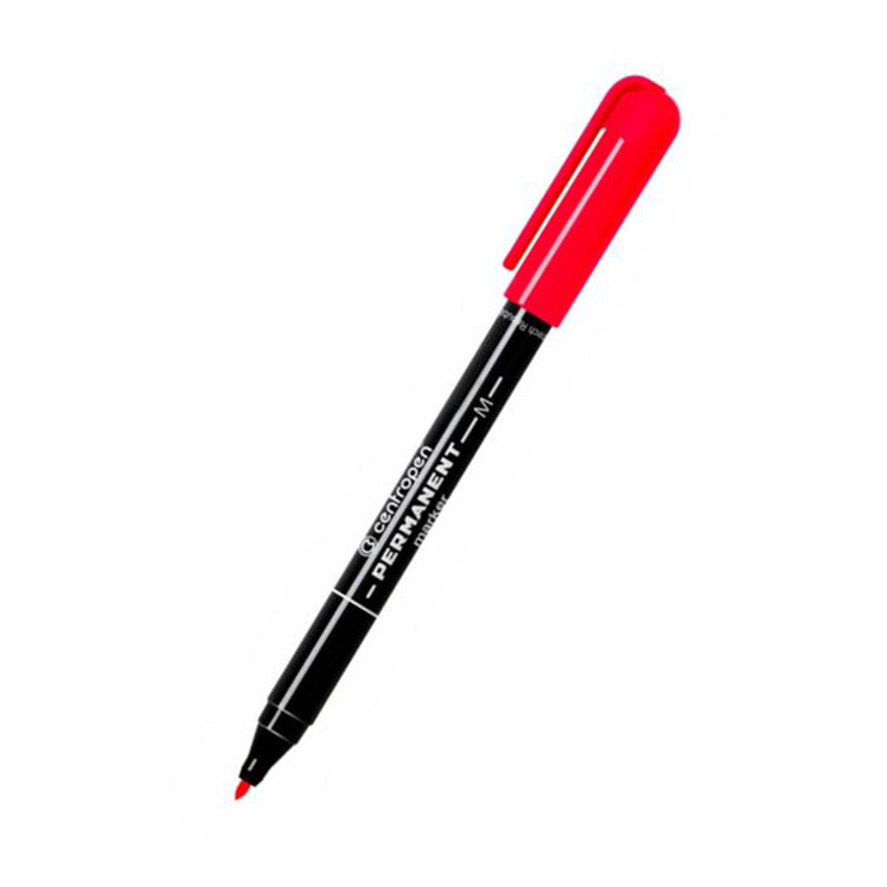 Маркер перманентный (стеклограф), красный, тонкий (12003807), 1шт.