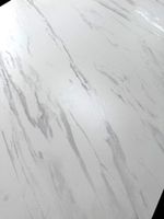 Стол PALERMO 180 KL-99 Белый мрамор матовый, итальянская керамика / черный каркас М-City