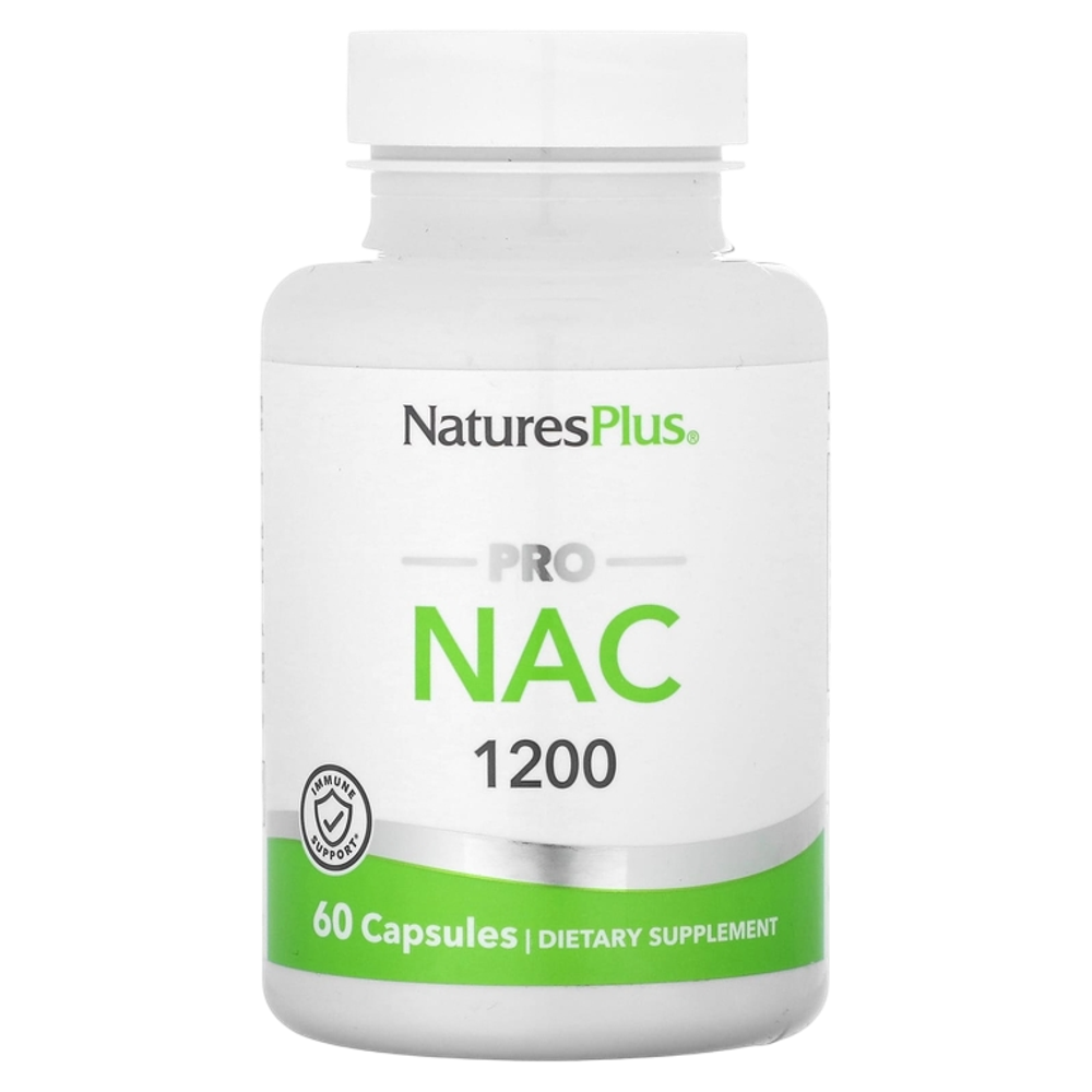Natures Plus pro NAC 1200 mg 60 caps , N-Ацетил-L-Цистеин