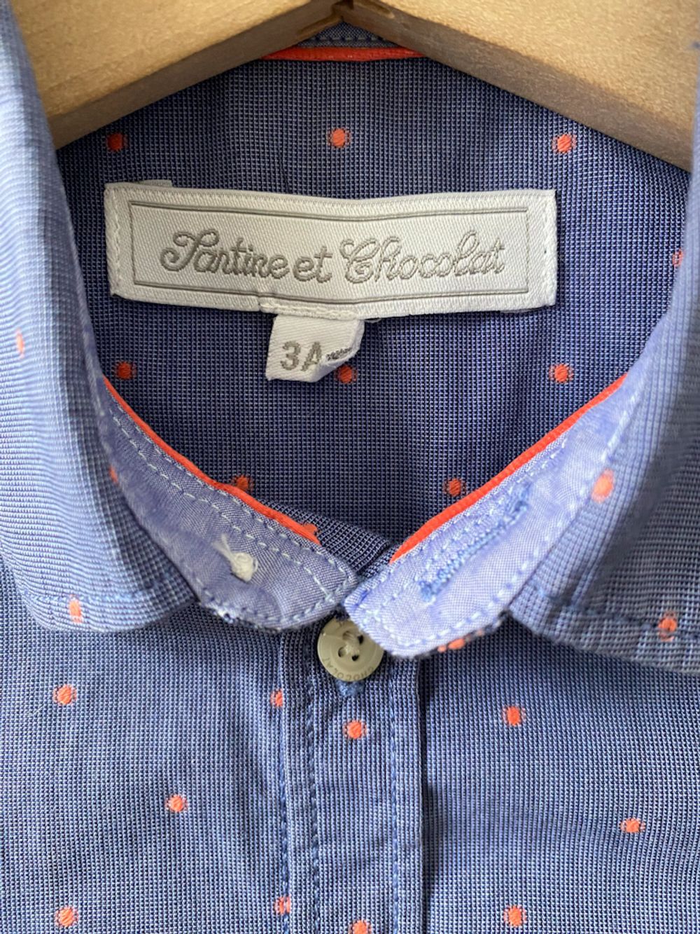 Хлопковая рубашка Tartine et Chocolat, 98