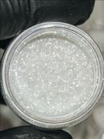 Блёстки Глиттер 301-06мм Белый прозрачный глянец - универсальные