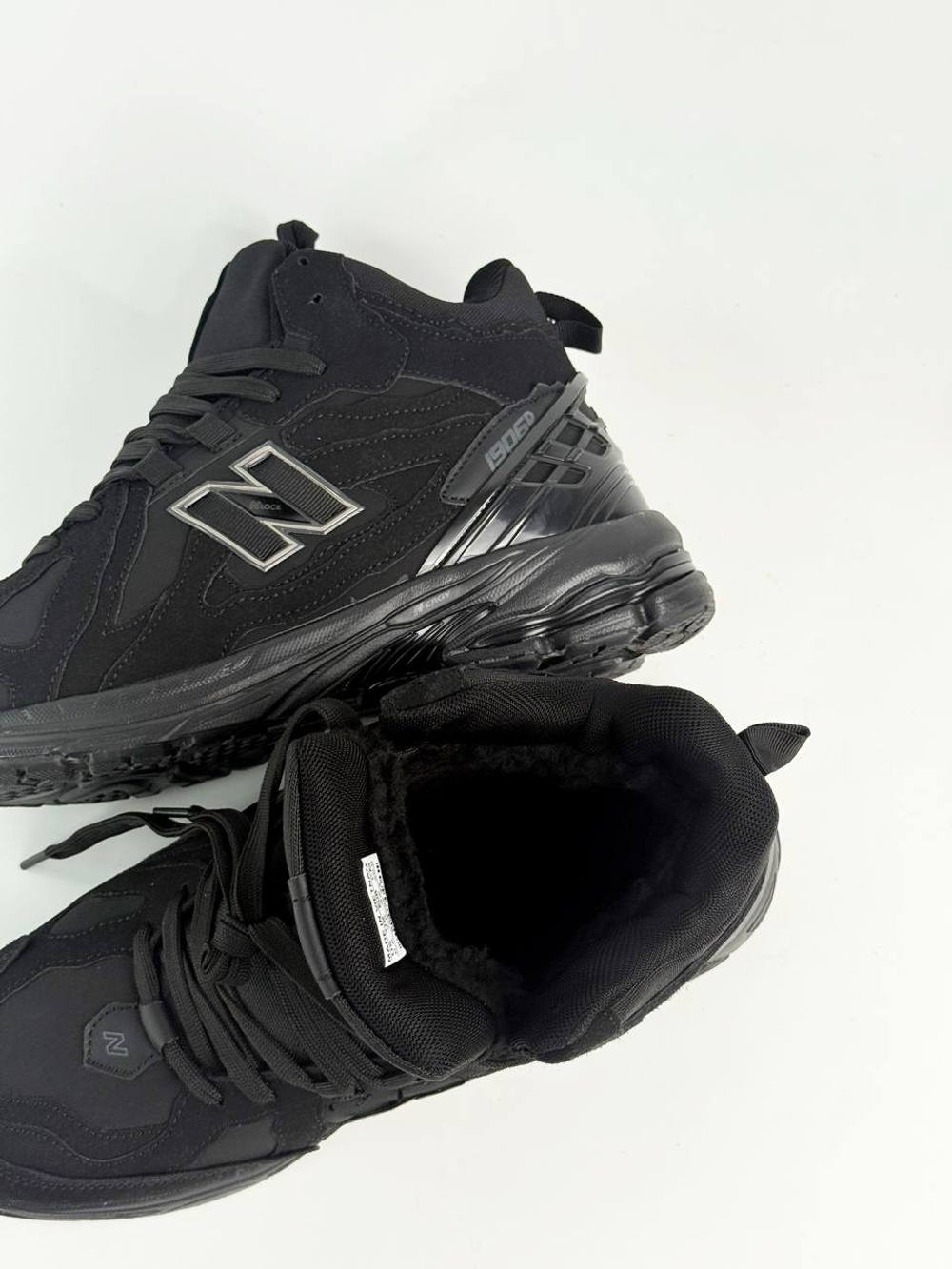 Кроссовки New Balance с мехом #B73 (черн.)