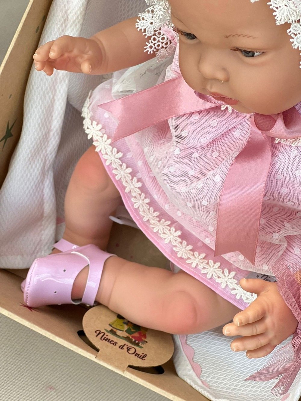 Кукла Реборн Nines 48см Sandra мягконабивная (N0208)