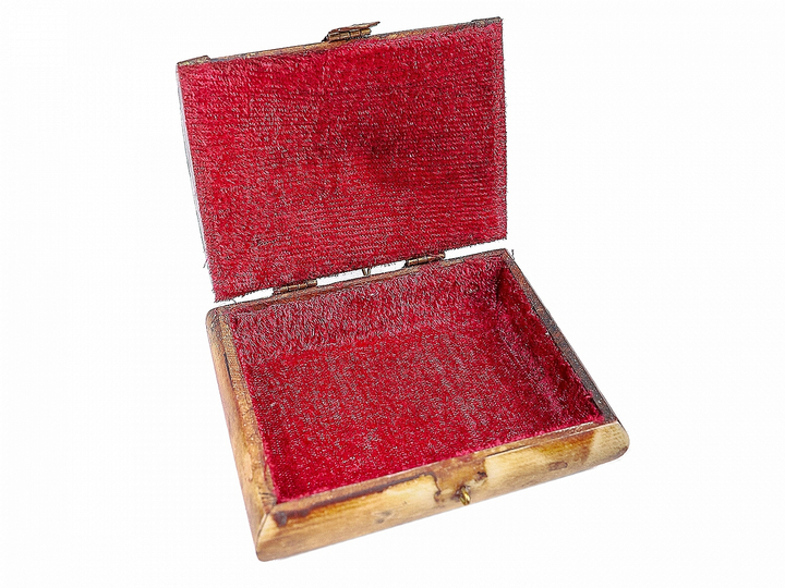 Шкатулка с инкрустацией кость латунь 11x8,5x5 см 461922