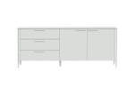 Тумба Type 3 ящика 2 двери L (белый)