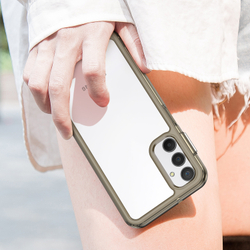 Усиленный чехол с мягкими рамками серого цвета для Samsung Galaxy A24 4G, мягкий отклик кнопок