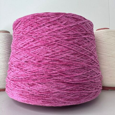 CHENILLE - Giorgio Silvano; вискоза, хлопок, п/а; 600м/100гр; велюр; цвет: яркий розовый, фуксия Есть бобинка: 100 гр