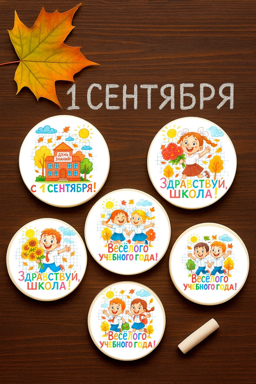 Медалька из шоколадной глазури (1 сентября)