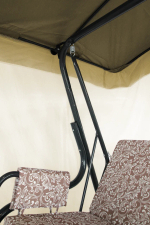 Качели садовые 3-х местные Ирис с москитной сеткой арт.GS1447 "Garden story"