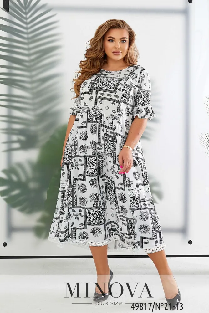Платье 21-13-молочный Minova