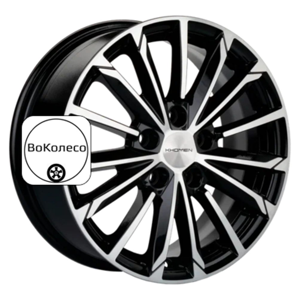 6,5x16/5x108 ET45 D60,1 KHW1611 (Chery Tiggo 3/Tiggo 3 Pro) Black-FP Khomen Wheels