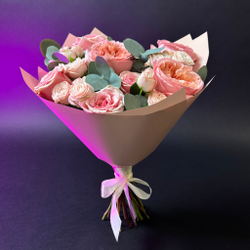 пионовидные розы букет заказать онлайн мск