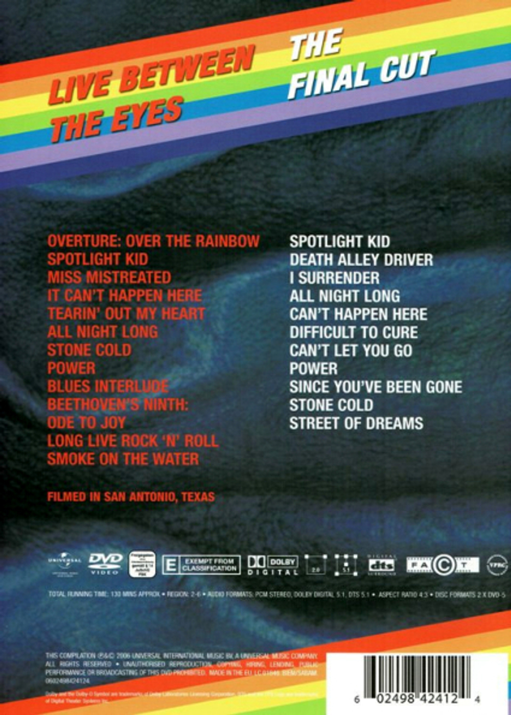 Rainbow / Live Between The Eyes, The Final Cut (2DVD)